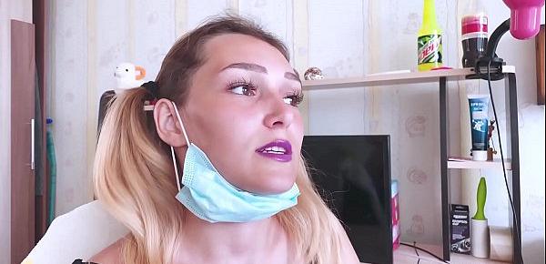  Practical Lesson of Blowjob and Sex for the Beautiful Blonde